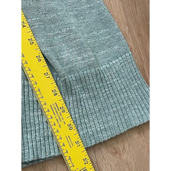 Eileen Fisher Mint Green Organic Cotton Open Drape Cardigan M - Picture 6 of 6